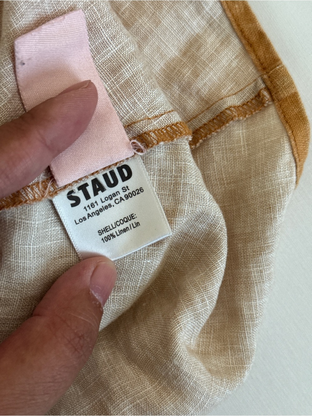 STAUD Laura Linen Beaded Strap Maxi Dress Multi Size M - Picture 11 of 14